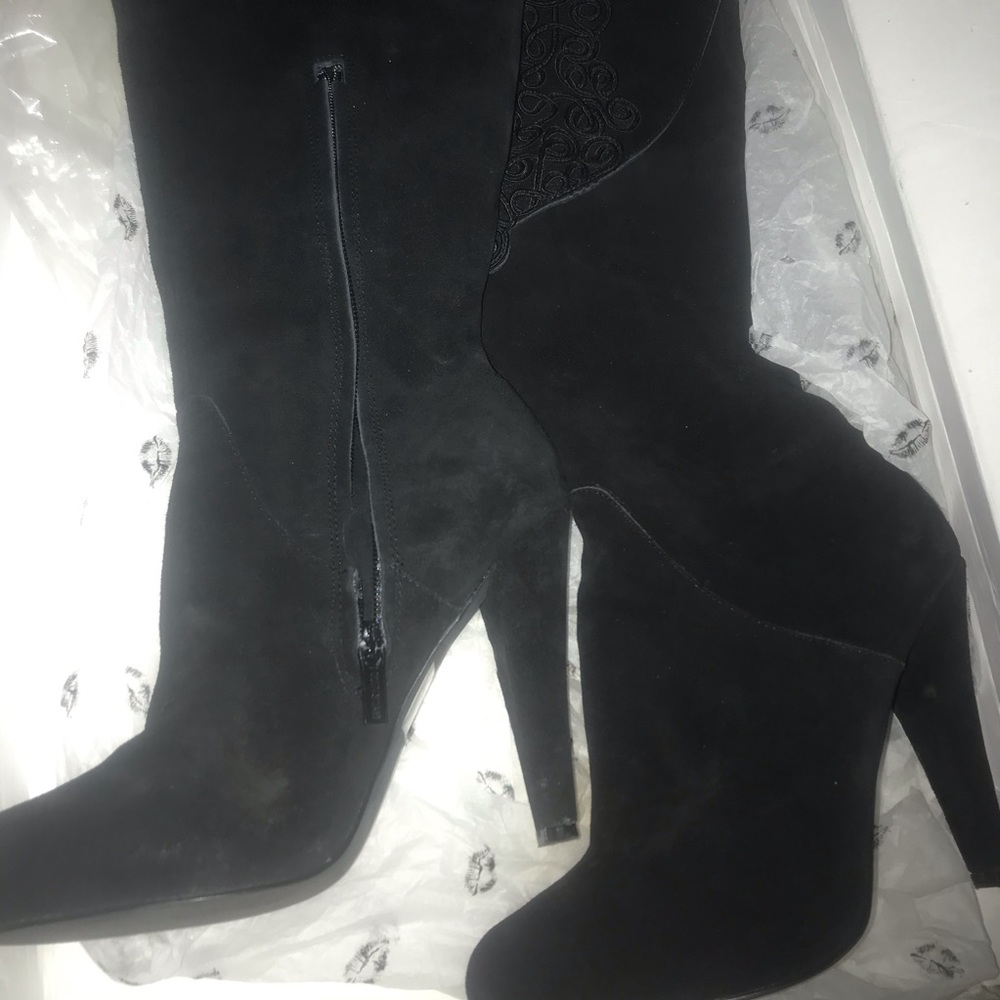 Victoria Secrets “Vintage” Colin Stuart Over The Knee Leather Suede Boots - Picture 4 of 6